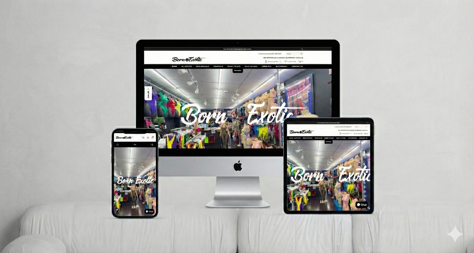 Born Exotic Shop - Desktop