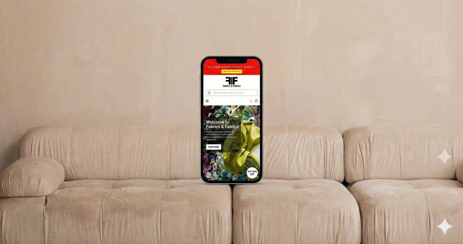 Fabrics & Fabrics - Mobile