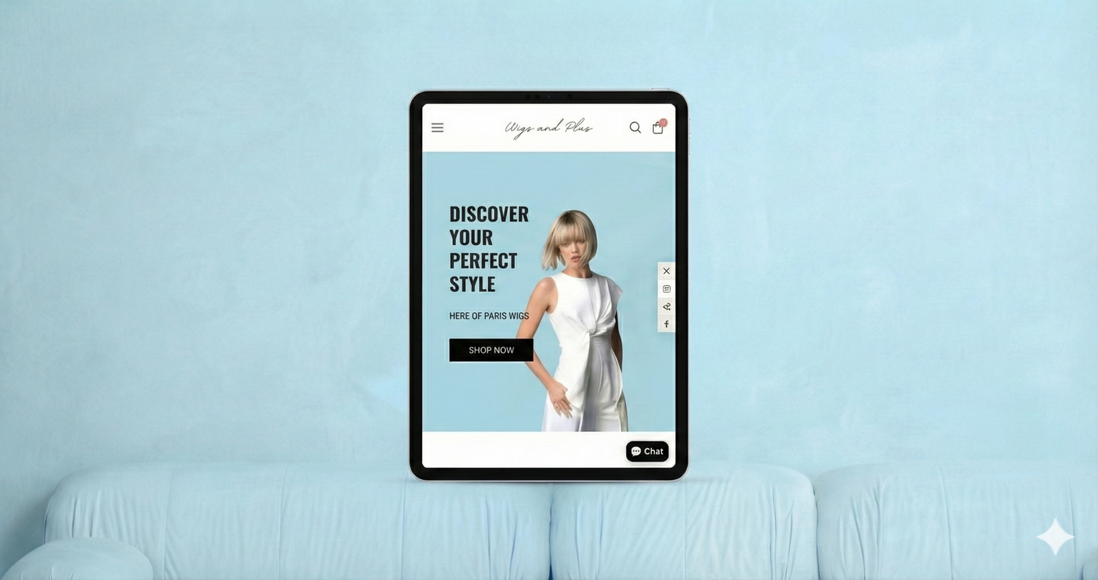 Wigs & Plus - Tablet