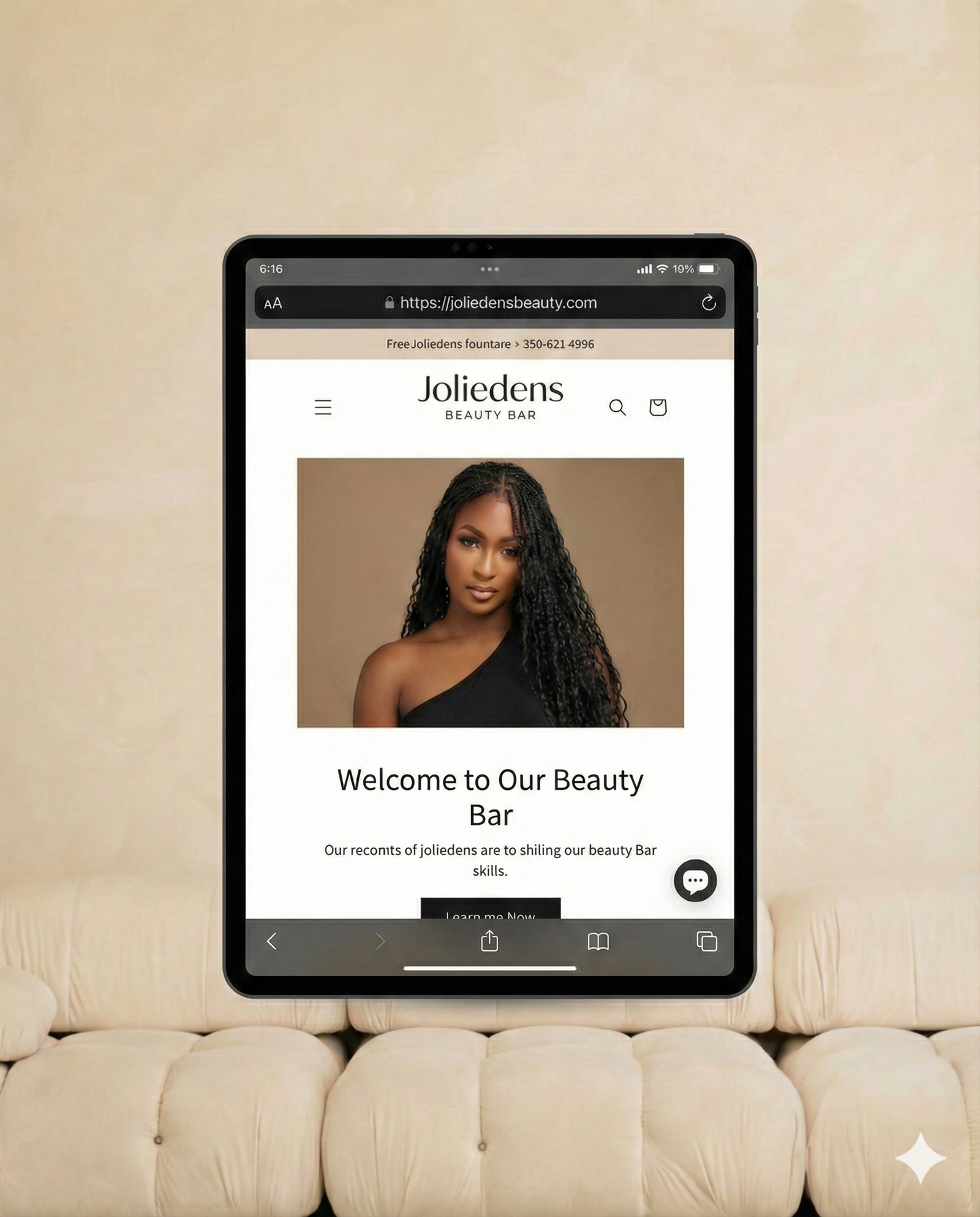 JolieDen Beauty Bar - Tablet