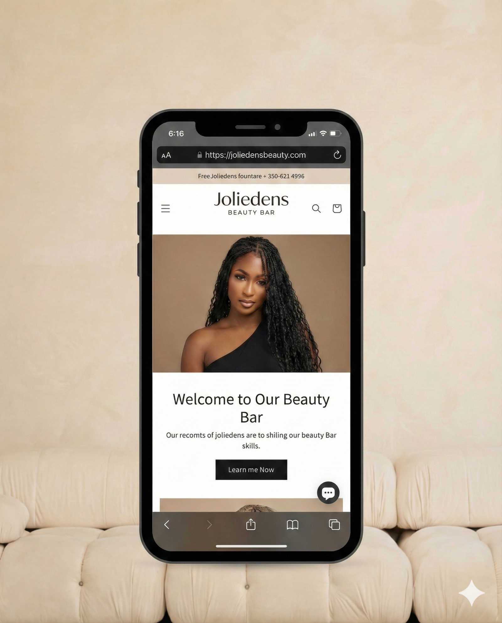 JolieDen Beauty Bar - Mobile