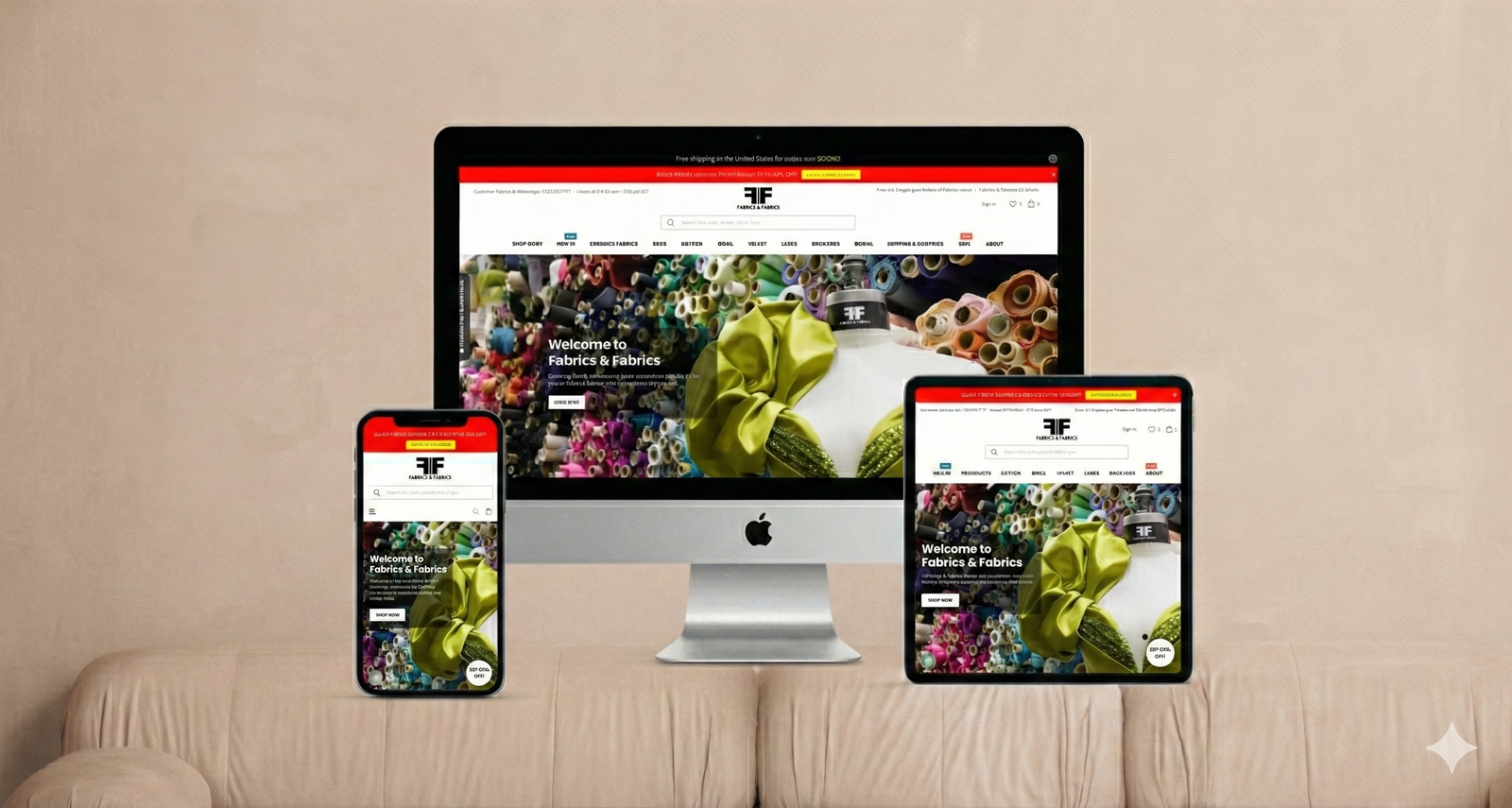 Fabrics & Fabrics - Desktop