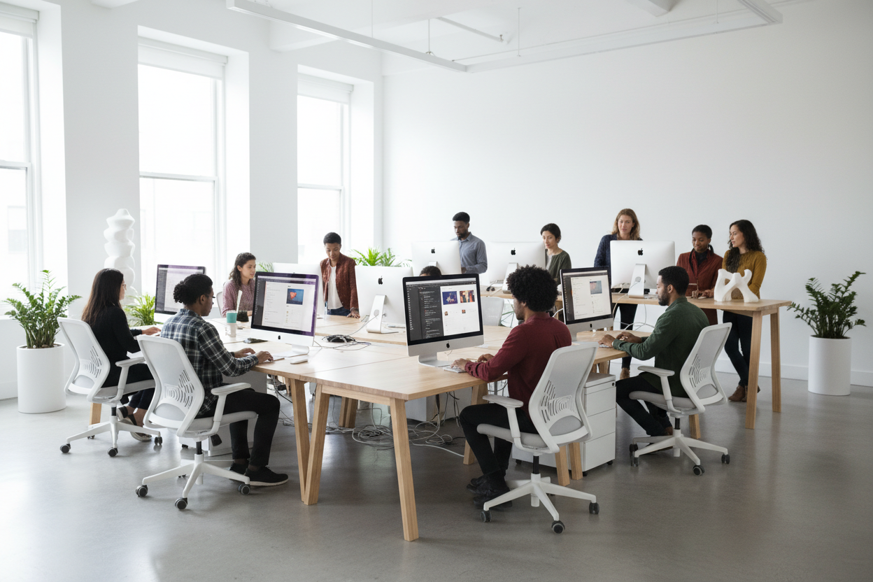 create another one but 12 people and 7 of them black people 